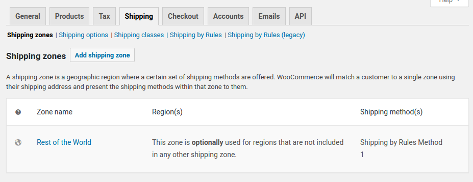 Opentools Woocommerce ShippingRules ShippingZone2