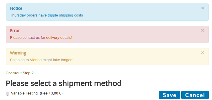 plg vmshipping rules shipping messages